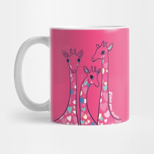 Giraffe Follow You Heart Mug